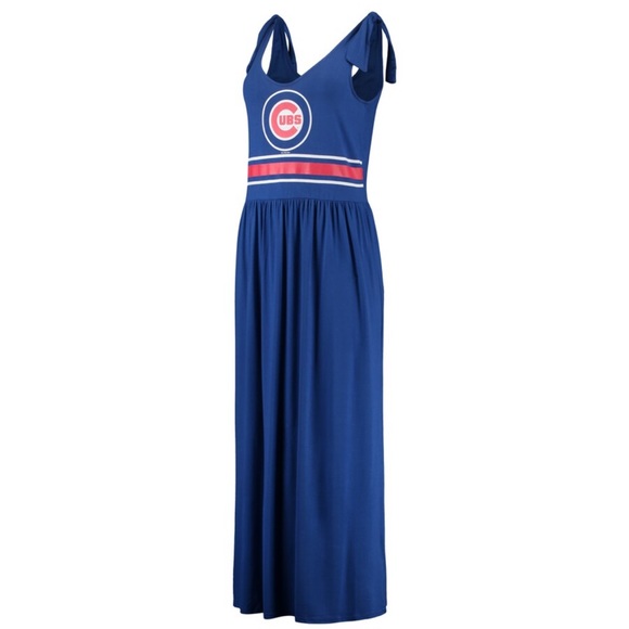 NWT Chicago Cubs G-III 4Her by Carl Bank Royal Game Over Maxi Dress - Picture 3 of 9
